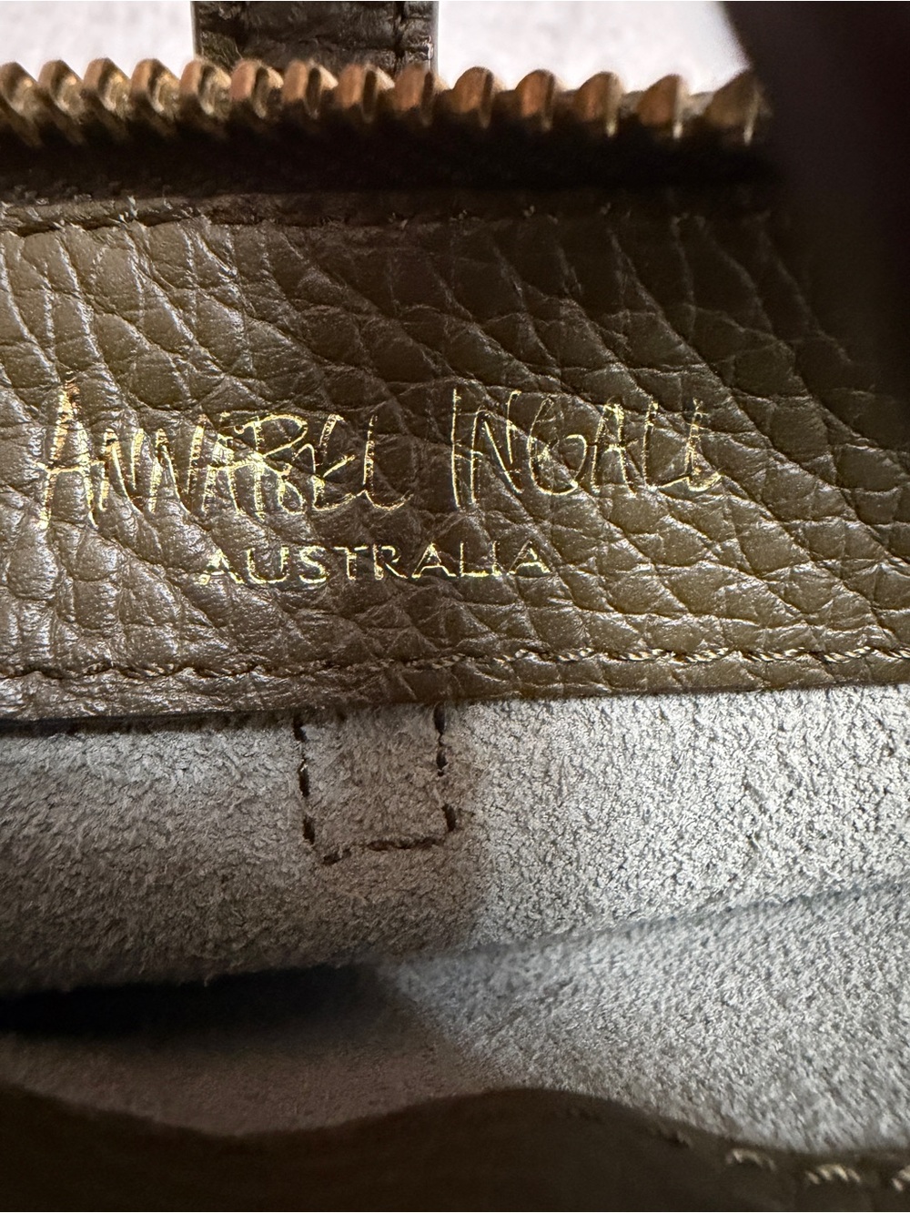 Annabel Ingall Pebbled Leather Crossbody Purse Bag Snap Convertible Zip Top - Picture 7 of 7
